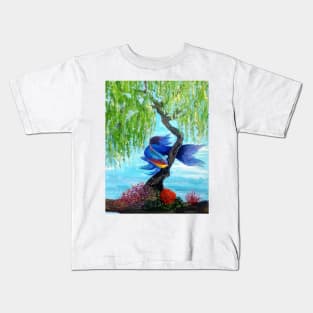 a fish in the sky Kids T-Shirt